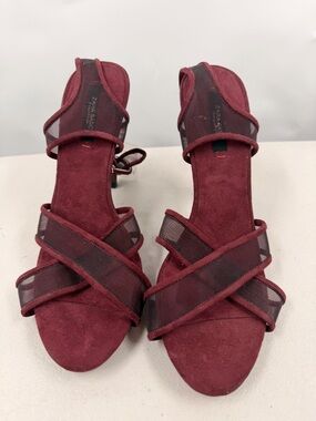 Women's Burgundy Strappy Sandals women’s size 39
